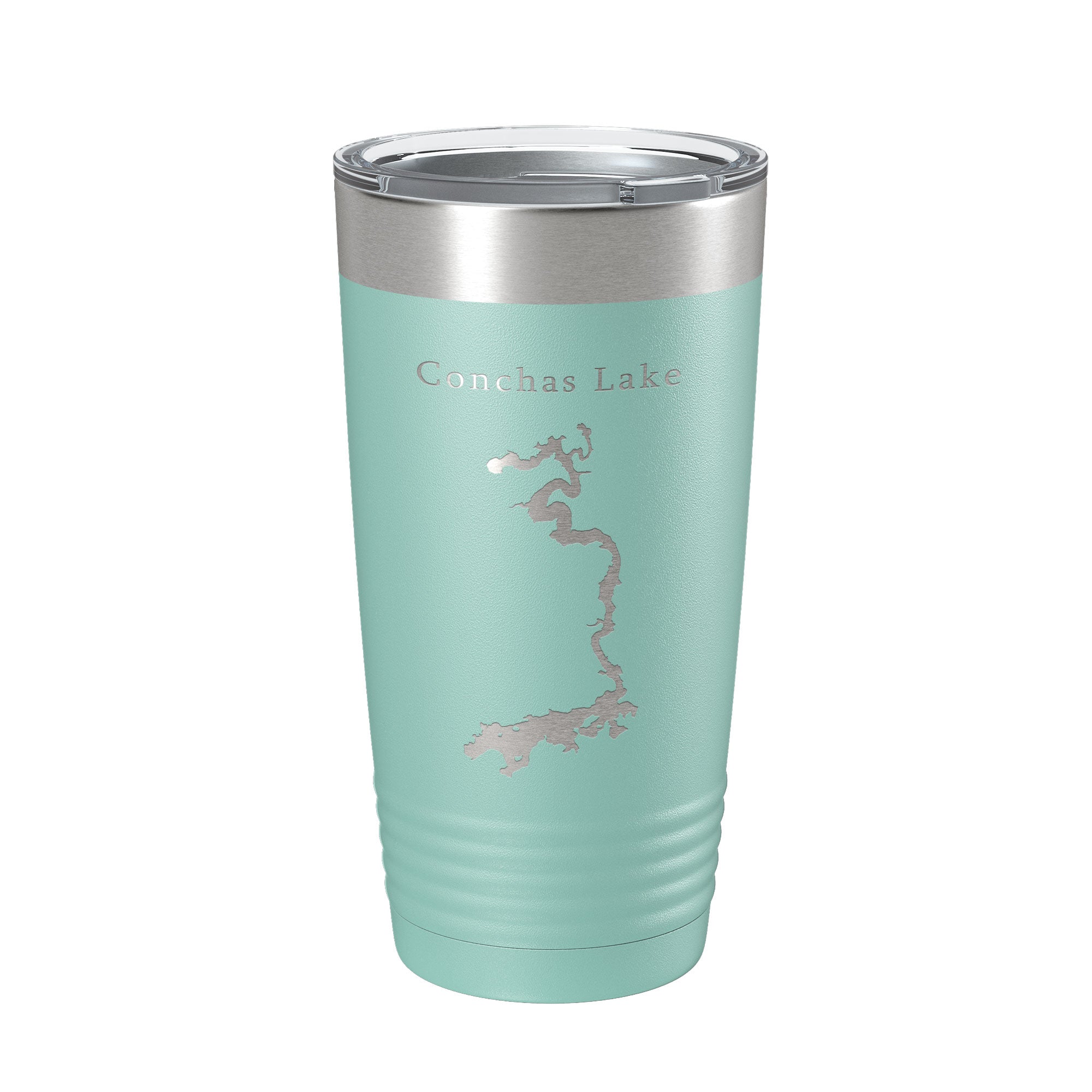 Conchas Lake Map Tumbler Travel Mug Insulated Laser Engraved Coffee Cup New Mexico 20 oz